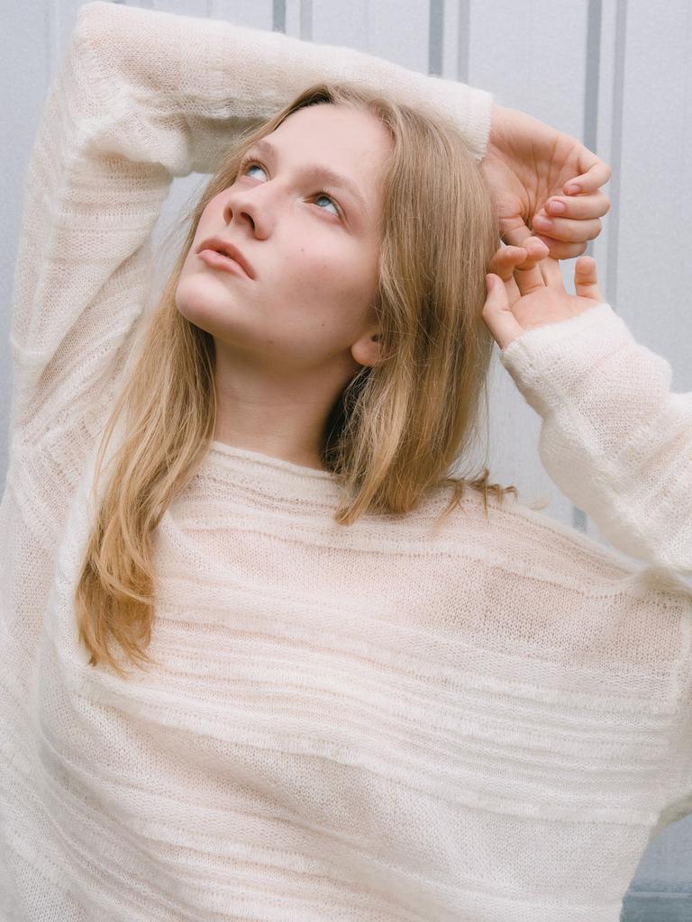 LCVE Mohair Loose Fit Knit Pullover_Ivory