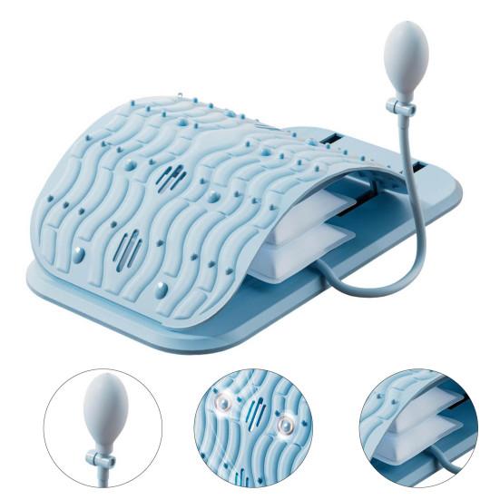 Back Stretcher Adjustable Lumbar Traction Device Pain Relief Ergonomic Spine