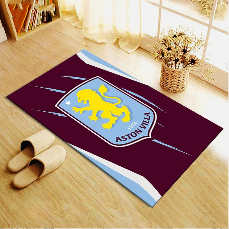 Tappeto Aston Villa per Soggiorno Camera da Letto Casa Decorazione Divano, Tappetino Antiscivolo per Giochi Bambini