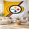 Pittsburgh Steelers Wall Tapestry, Soft Fabric Wall Hanging, Decorative Backdrop For Bedroom Home Wall Art