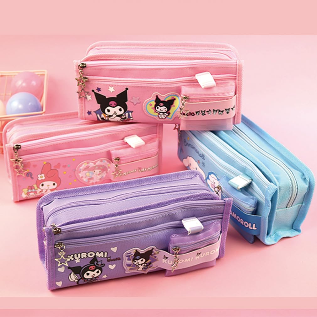 GREDINO My Melody Pencil Case Stationery Box Pencil Case My Melody Pen Holder Simple Large Capacity My Melody Pen Case Stationery Box Multifunctional
