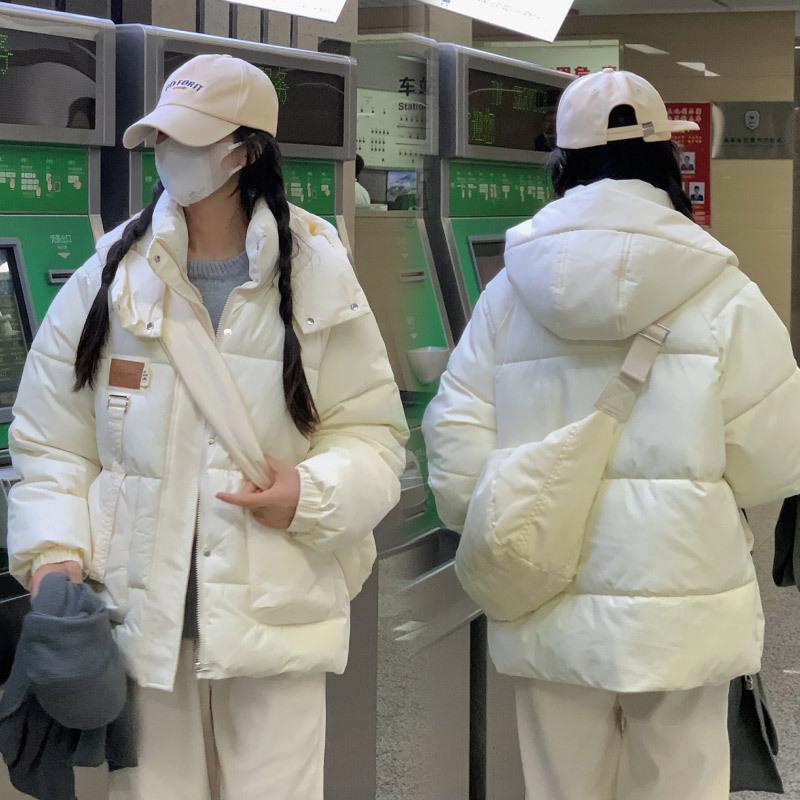 New high school students down cotton-padded clothes women's thickened junior high school students cotton-padded clothes girls cotton-padded jackets t