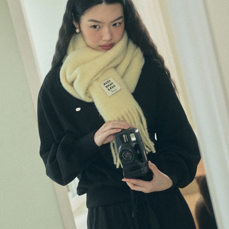 Twoje imię Tutaj 24 Yunemi Pastelowy Wełniany Szalik (4COL) Y4A032