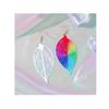 New Ethnic Style Colorful Hollow Leaf Earrings, Creative Literary and Retro Earrings, Personalized Niche Light Luxury Earrings