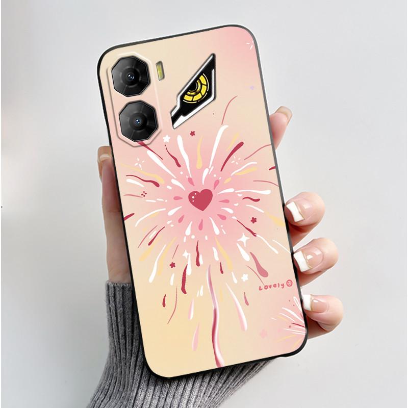 Custodia per Telefono Per ZTE Nubia Neo 3 5G Z2464N Custodia Estetica Moda Gatto Carino Cartone Animato Nero Morbido TPU Silicone Copertura Protettiva Completa