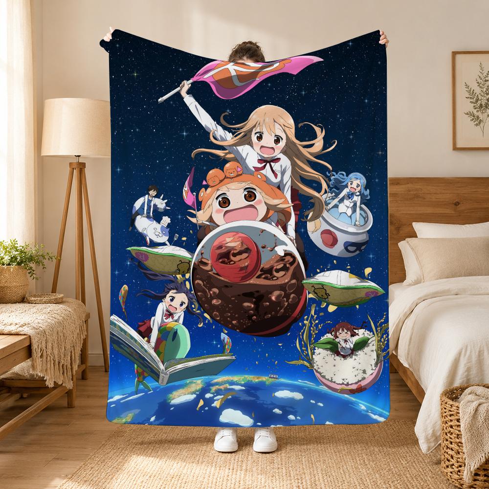 Himouto Umaruchan Anime Überwurf 240g Flanelldecke, geeignet für Sofas, Betten, Büros, exquisites Geschenk-Decken