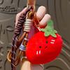 Plush Pendant Keychain Cute Food Charms for Bags Backpacks Soft Smiling Bread Donut Burger Plush Bag Hanger Lanyard Decoration Accessories