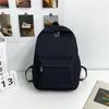 New Korean Style Large Capacity Versatile Backpack For Teen Girls Minimalist Solid Color School Bag Fashionable Student Backpack