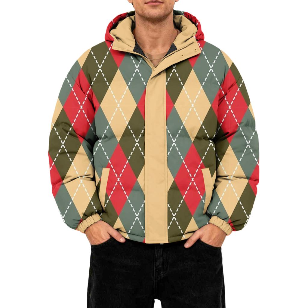 Herrars Oversized Casual Dunjacka Med Lång Ärm Och Huva