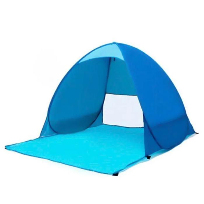 Tente de plage ouverture facile pop up pour enfants adultes - couleur: bleu