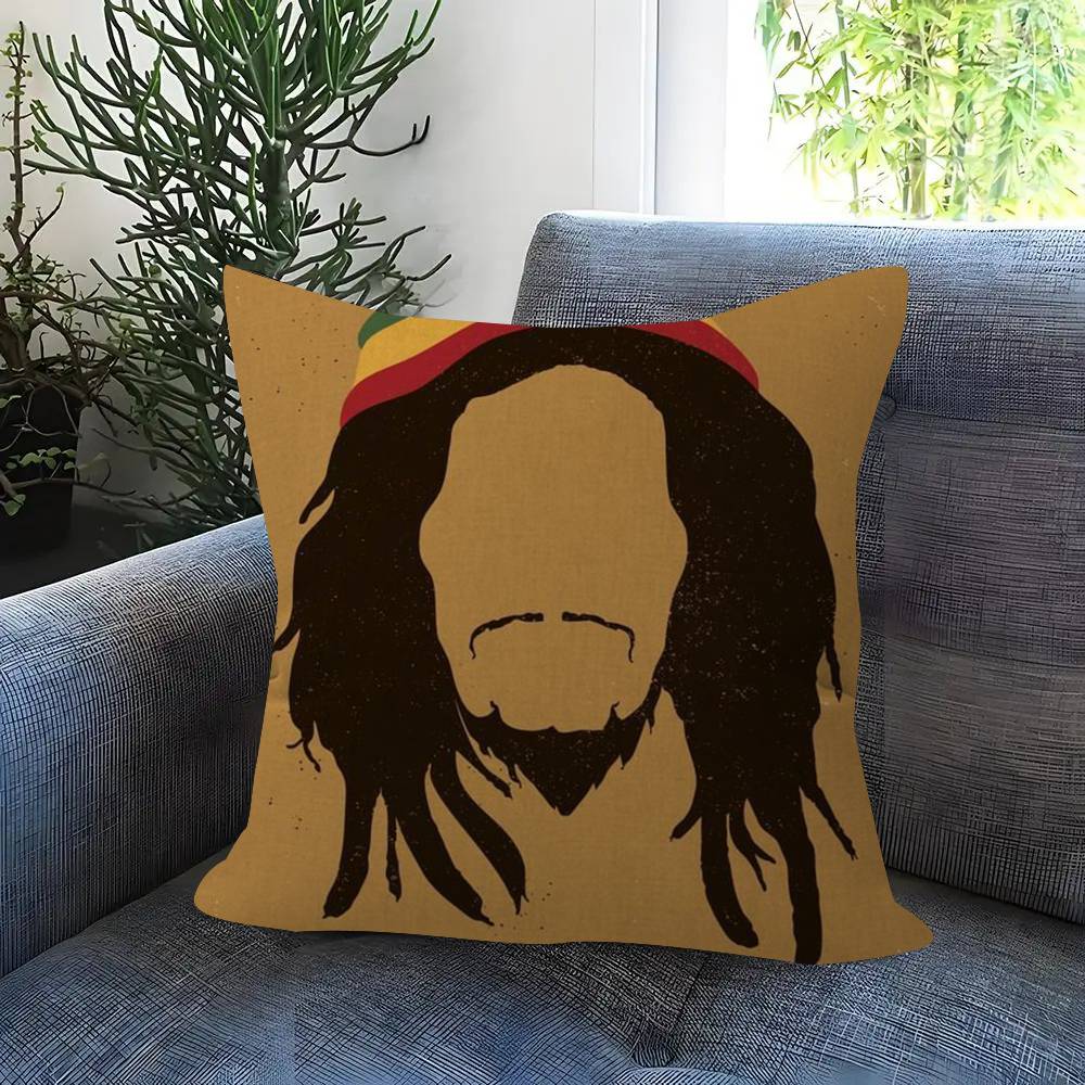Classic Bobs Marley & T-The Wailers Pillow Cover Sofa Cushion Cover Home Room Decoration Children Gift