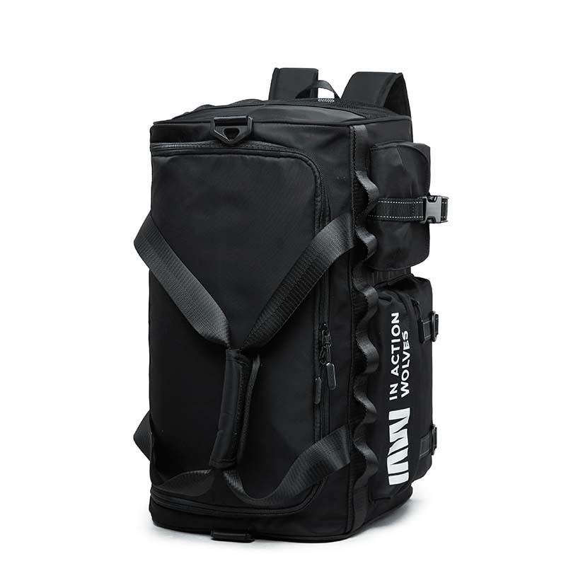 SEPTWOLVES Fabric Travel Gym Bags Regular Unisex Black/Jasper CA131414-5