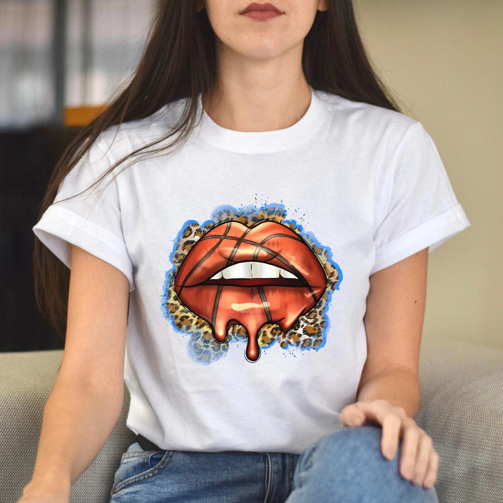 Basketball lips Unisex t-shirt basketball player tee basketball coach gift 3XL