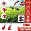 Portable Grass Trimmer Cordless Lawn Grass Cutter with Batteries  Garden Mowing Power Tool Kits Electric Grass Cutter
