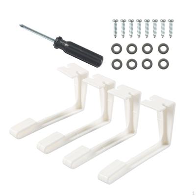 4Pcs RV Window Covering Holdback Curtain Clips Tie Backs for Drapes with Screws Easy Installation