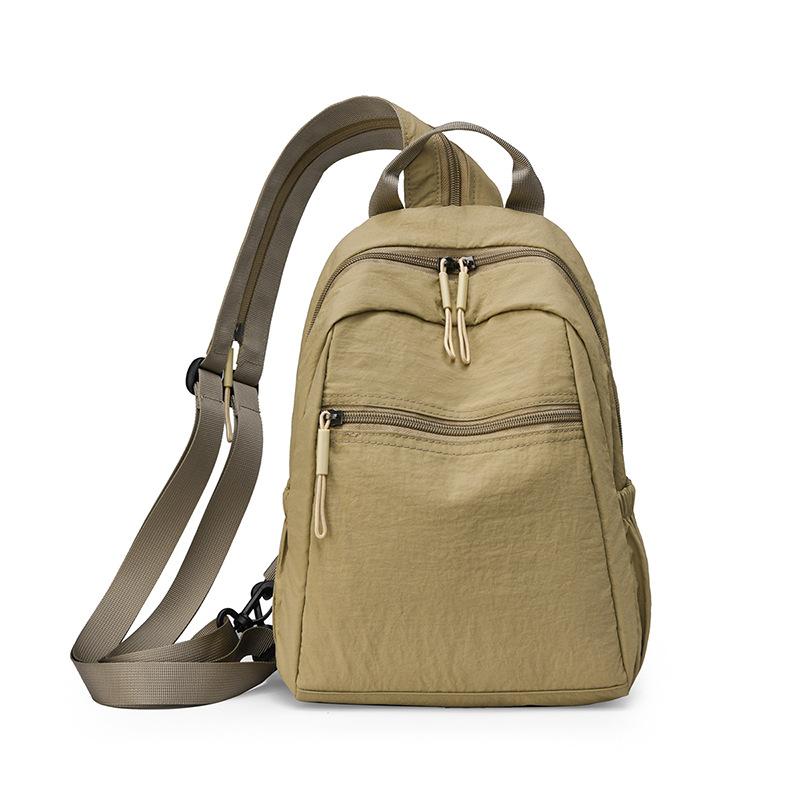 Plecak Podróżny Jednokolorowy Lekki o Dużej Pojemności Wielofunkcyjna Torba na Piersi Torba Crossbody dla Dojeżdżających