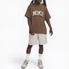 Nike Daily Vintage T Shirts Unisex Brown Crew Neck Moderate Straight Fit FB2736-259