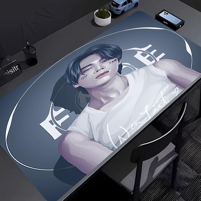 Jin singer2 Mouse Pad - Non-Slip Rubber Base, Smooth Surface for Work,Gaming,Office,And Home Use, Desk Mouse Pad