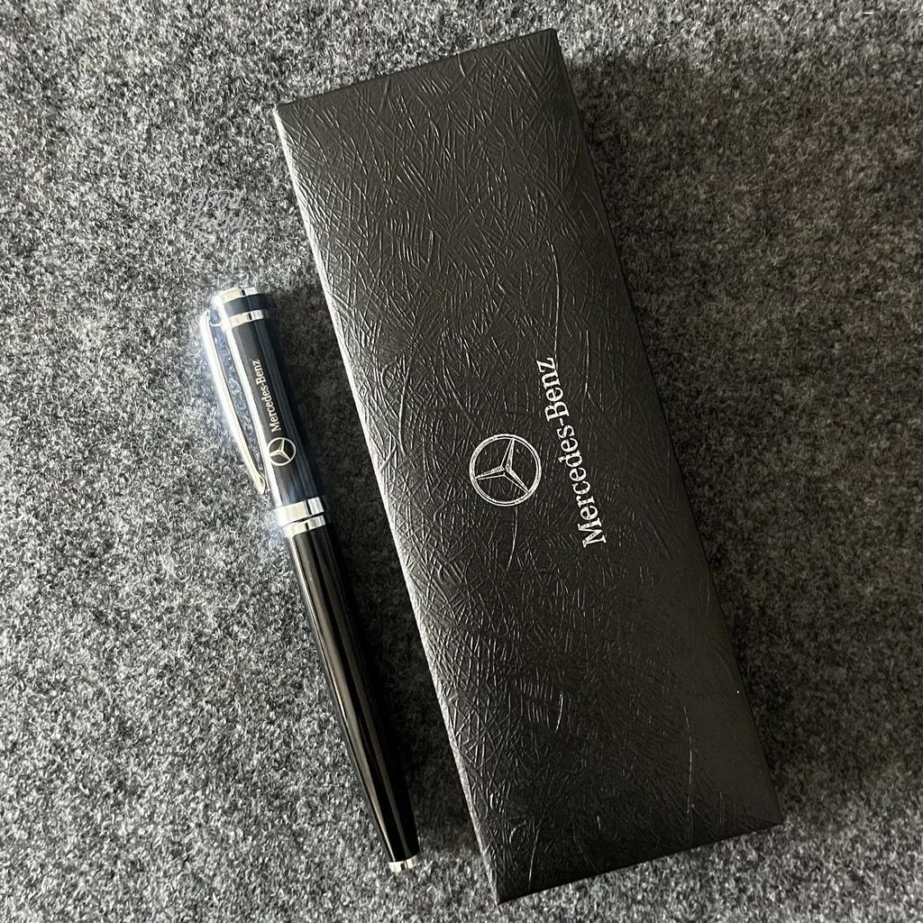 CQT1 New Emblem Metal Mercedes Benz Engraved Fountain Pen Gifts Souvenirs Signature Pens Business Ballpoint Pen School Supplies