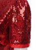 Women Glitter Sequin Cardigan Cropped Jacket Short Sleeve Open Front Fully Lined Stylish Club Cover Up