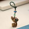 Sandalwood Little Deer Keychain: Cute Pendant for Cars and Phones, Perfect Unisex Gift