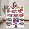 Pearto Poteto Anime Kasane Teto Virtual Singer Blanket Warm Soft Plush Bedding Throws For Home Decor Flannel Bedspread Bed Cover