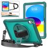 IPad 10th Gen 10.9 Inch Case Shockproof Full Body Cover With 360 Rotating Stand TPU Hand Strap