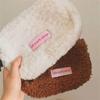 Lambswool Lamb Hair Cosmetic Bag Soft Make Up Organizer Pencil Case Pencil Bag Desktop Storage Bag