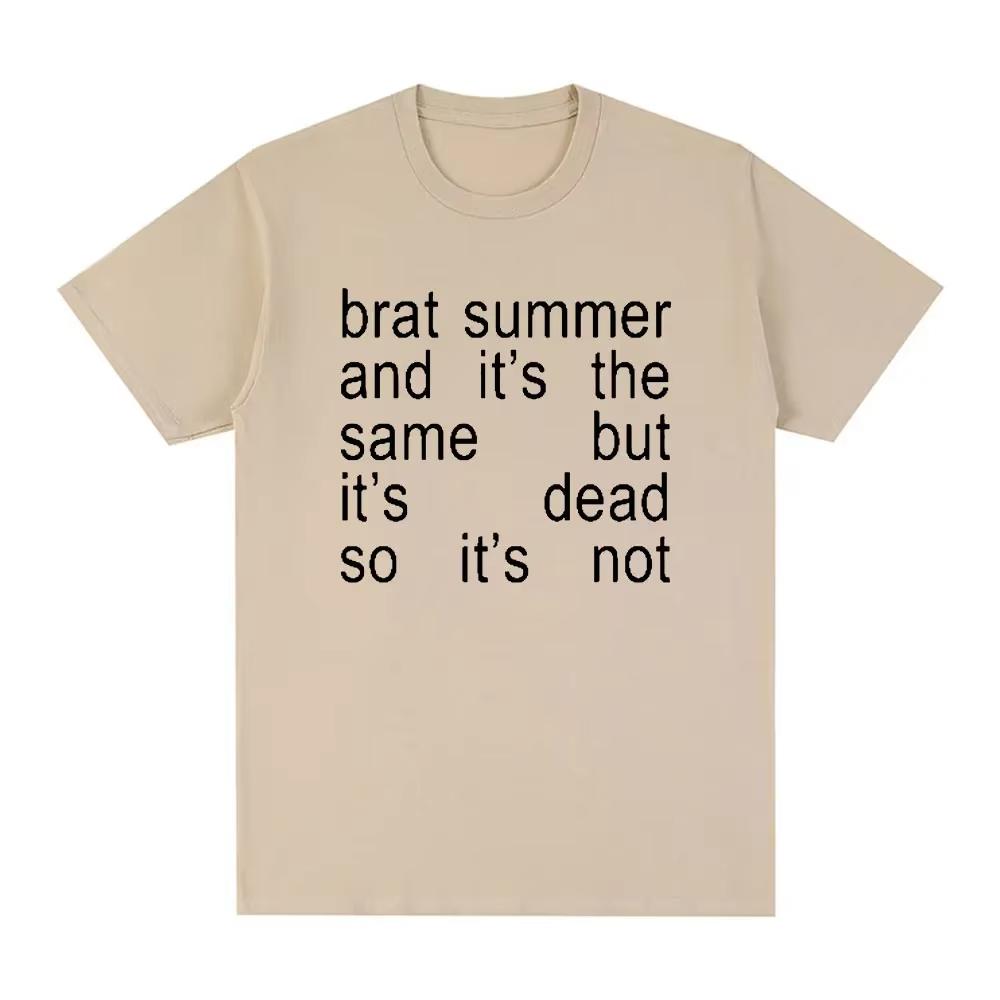 

Charli Xcx Brat Summer and It s Same Album Cotton Tshirt Women Fashion Harajuku T Shirt Casual Comfortable Large Men T-shirt Top S