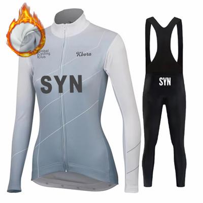Women 2026 Cycling Jersey Set Winter Cycling Clothing Road Race Bike Shirt Suit Long Sleeve MTB Bicycle Thermal Jacket
