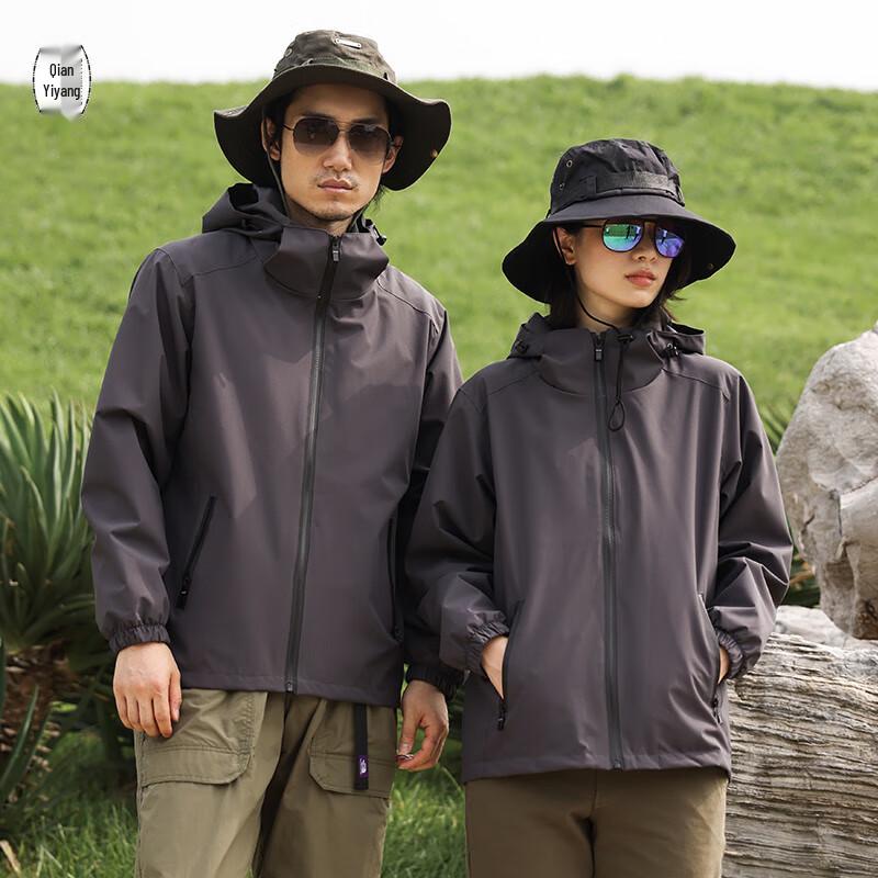 

Qianyiyang Unisex Fleece-Lined Outdoor Workwear Jacket L