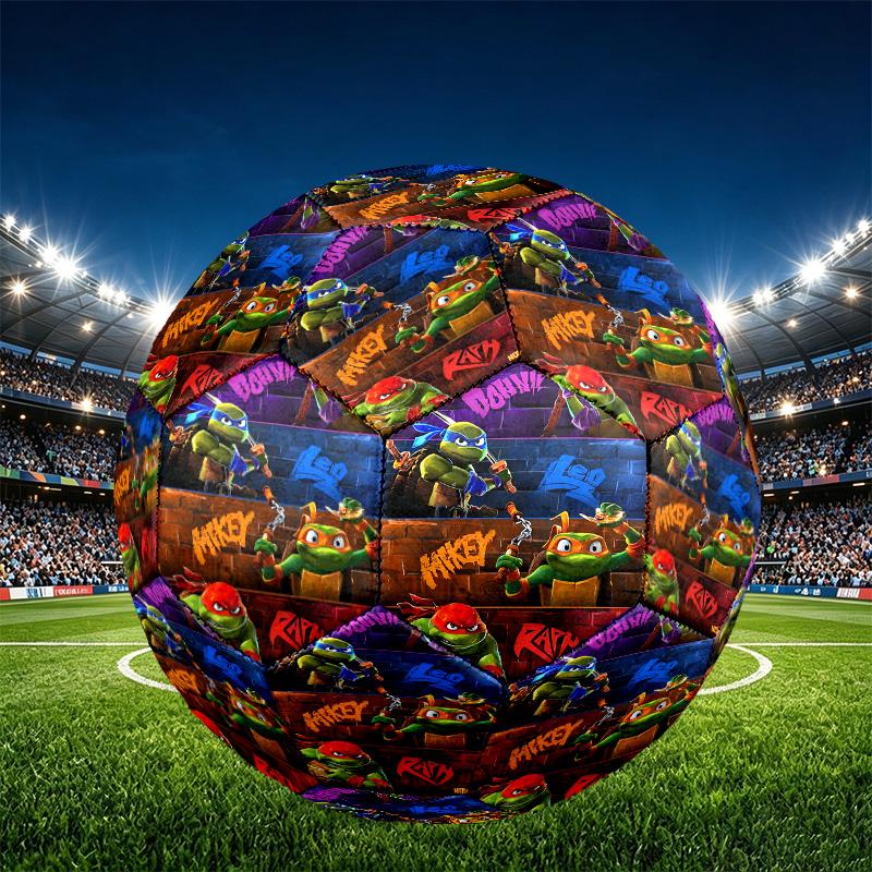 Gamer Print Size 5 Soccer Ball, PU Wear Resistant Football for Match Training and Daily Practice, Birthday Gift for Soccer Fans