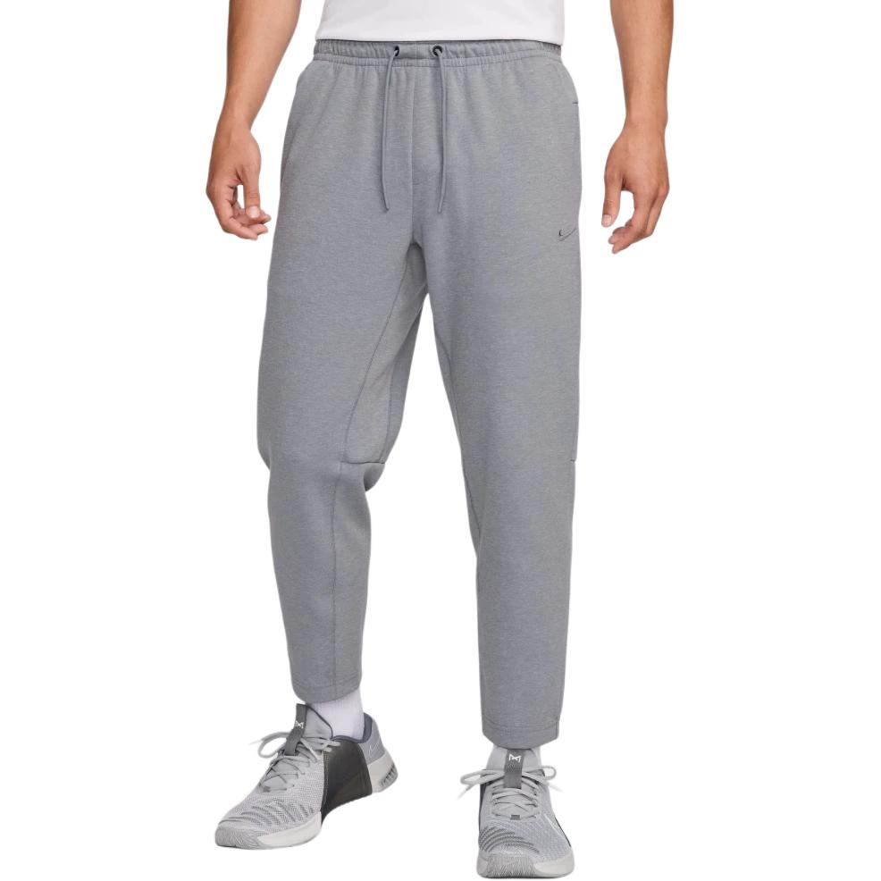 Nike Solid Color Logo High Waist Loose Tapered Casual Pants Men Bottoms Gray FZ5851065