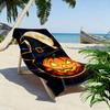 Hauntingly enchanting pumpkin glow Print beach towel, quick drying, suitable for travel, outdoor sports, jogging, the beach and swimming, gift