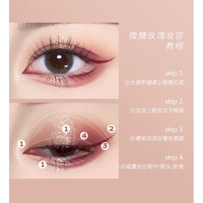 DANCING UP - Four Color Eye Shadow Disc - Pink