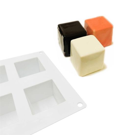 8 Grid Square Chocolate Silicone Cake Mold Jelly Pastry Kitchen Baking Tray Tool