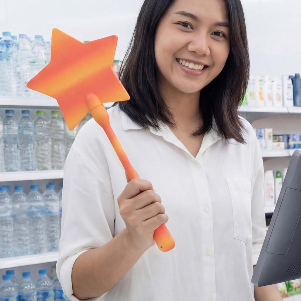 Creative 3D Printed Wand Tap To Pay Detachable Portable Star Magic Wand Holder Funny Contrast Color Striped