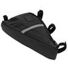 Bike Bag Large Capacity Bike Storage Bag Durable Oxford Cloth Triangle Saddle Frame Pouch for CyclingBlack