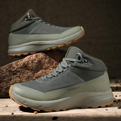 Mens Hiking Shoes High-quality Outdoor Camping Anti Slip Shock-absorbing Mountain Casual Sports Shoes Male Warm Work Shoes