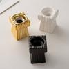 Fashion Candle Holder Solid Square Tealight Candlestick for Wedding Home Decor Hotel Supplies
