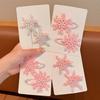 1 Pair Girls Hair Clip Blue White Snowflake Design Christmas Hair Pins Lightweight Hair Styling Tools Hair Accessories