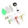 Fly Hook Throwing Set Simulation Fishing Lures Bait Kit with Floating and Slow Sinking Aids for Outdoor Fishing