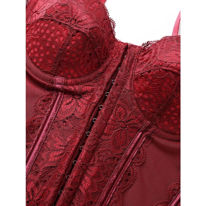 Women S Lace Boned Corset Top Slimming Shapewear For Evening Dress