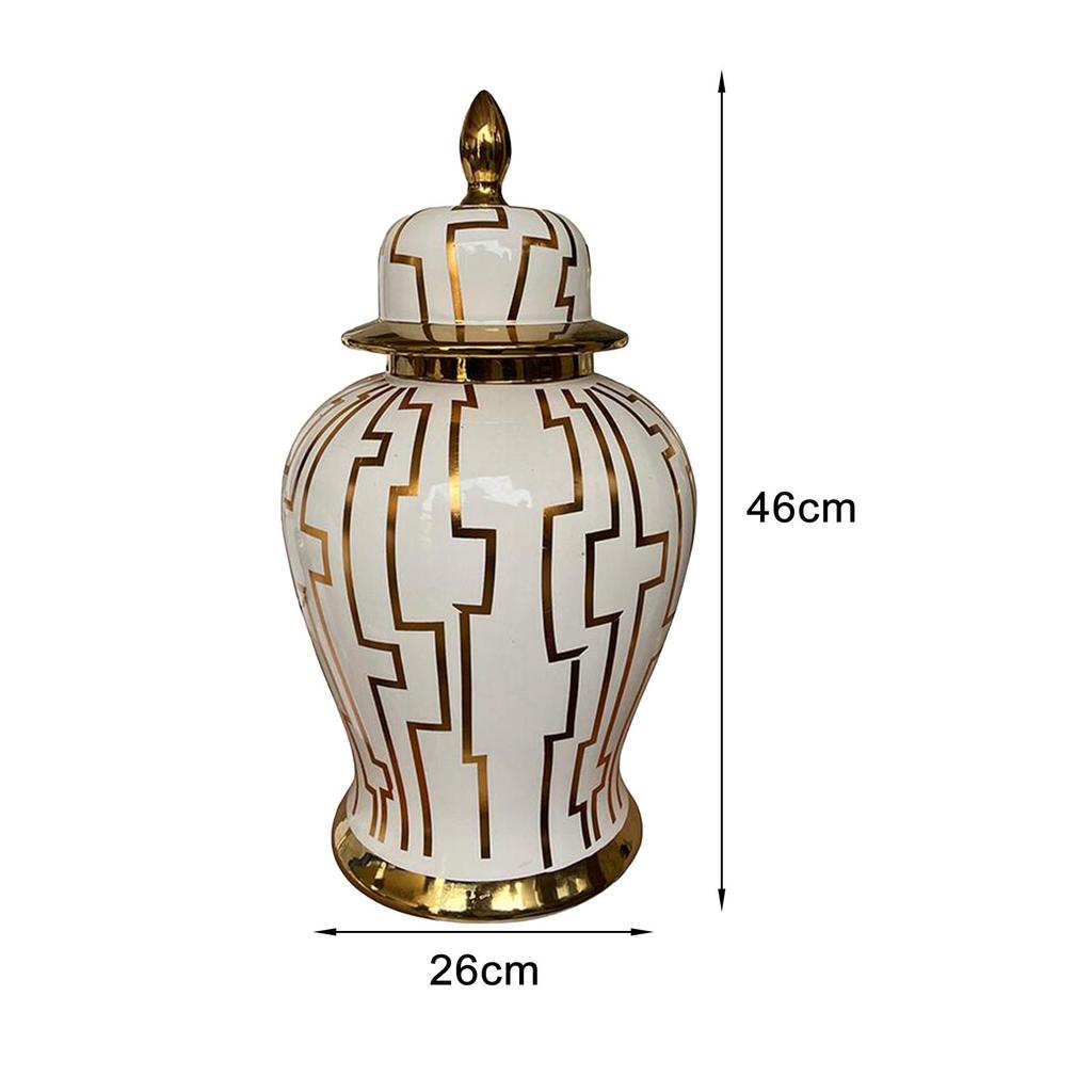 Porcelanowy słój na imbir Ceramiczny wazon Ozdoba do ekspozycji Glazura Dekoracyjny Rękodzieło Słoje świątynne Kwiat
