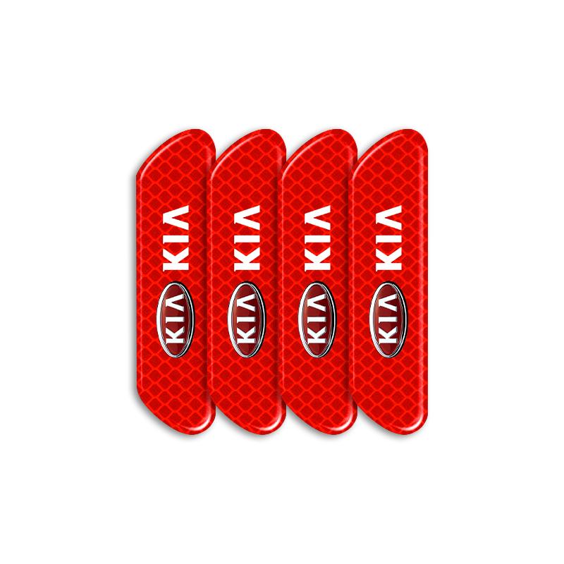 

2026 Hot Car Sticker 4PCS/set Car Door Reflective Sticker Night Light Warning Decal For KIA Ceed Rio Sportage K3 K4 K5 K6 Ceed S красный