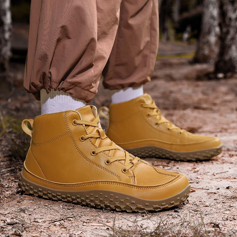 Boots Men Walking Boots Wide-Toe-Box Barefoot Shoes for Men Hiking Boots Men Comfortable Botas Casual Shoes Men Mountain Boots