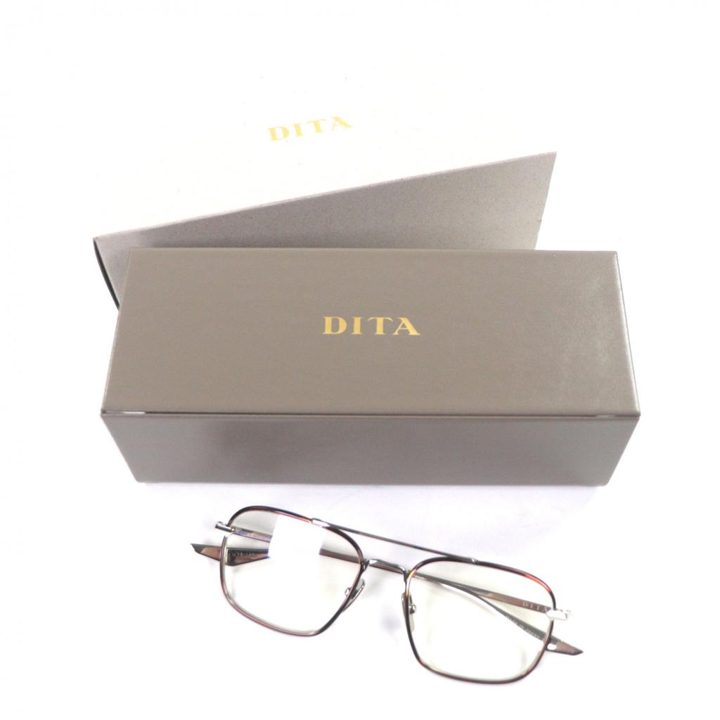 Pristine DITA Glasses WANDOUIR Two point Silver mens DTX180-A-03 Used