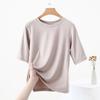 Women's Slimming 5-Sleeve Round Neck T-Shirt - 2024 Spring/Summer Fashion