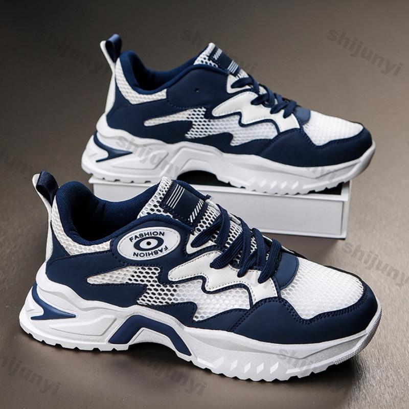 Fashion Large Size Men's Shoes 2025 New Summer Breathable Mesh Non Slip Sneakers Comfortable Fashion Cross Tied Casual Running Shoes
