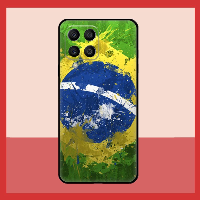 Brazil Brazilian Flag Case For Samsung Galaxy M12 M52 M06 M16 M36 M56 M33 M15 M55 M31 M13 M14 M53 M32 M35 M34 M54